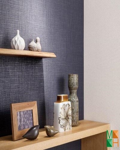 Giấy dán tường Nhật Bản hiện đại giả vải P196_02_6446_6447