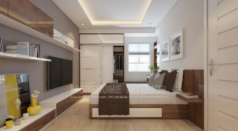 Giường ngủ chung cư gỗ công nghiệp Giường ngủ chung cư gỗ công nghiệp