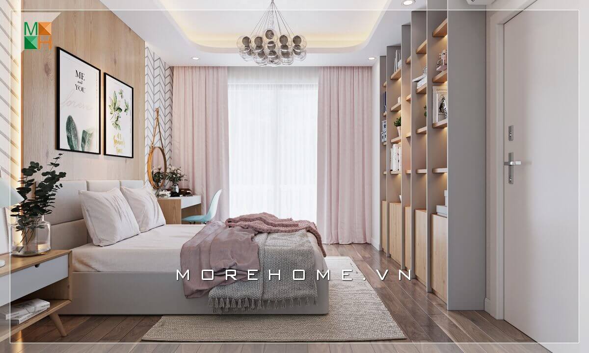 Thiết kế không gian phòng ngủ chung cư, nhà phố, biệt thự đẹp hiện đại có cửa sổ lớn đón ánh nắng tự nhiên khí trời thông thoáng. Thiết kế nội thất phòng ngủ biệt thự