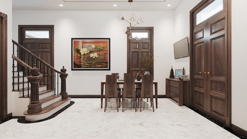 Mẫu cửa gỗ 2 cánh bằng gỗ đẹp cho nhà biệt thự