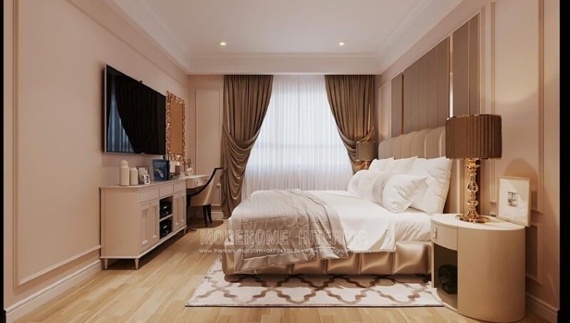 Thiết kế nội thất phòng ngủ chung cư ấn tượng